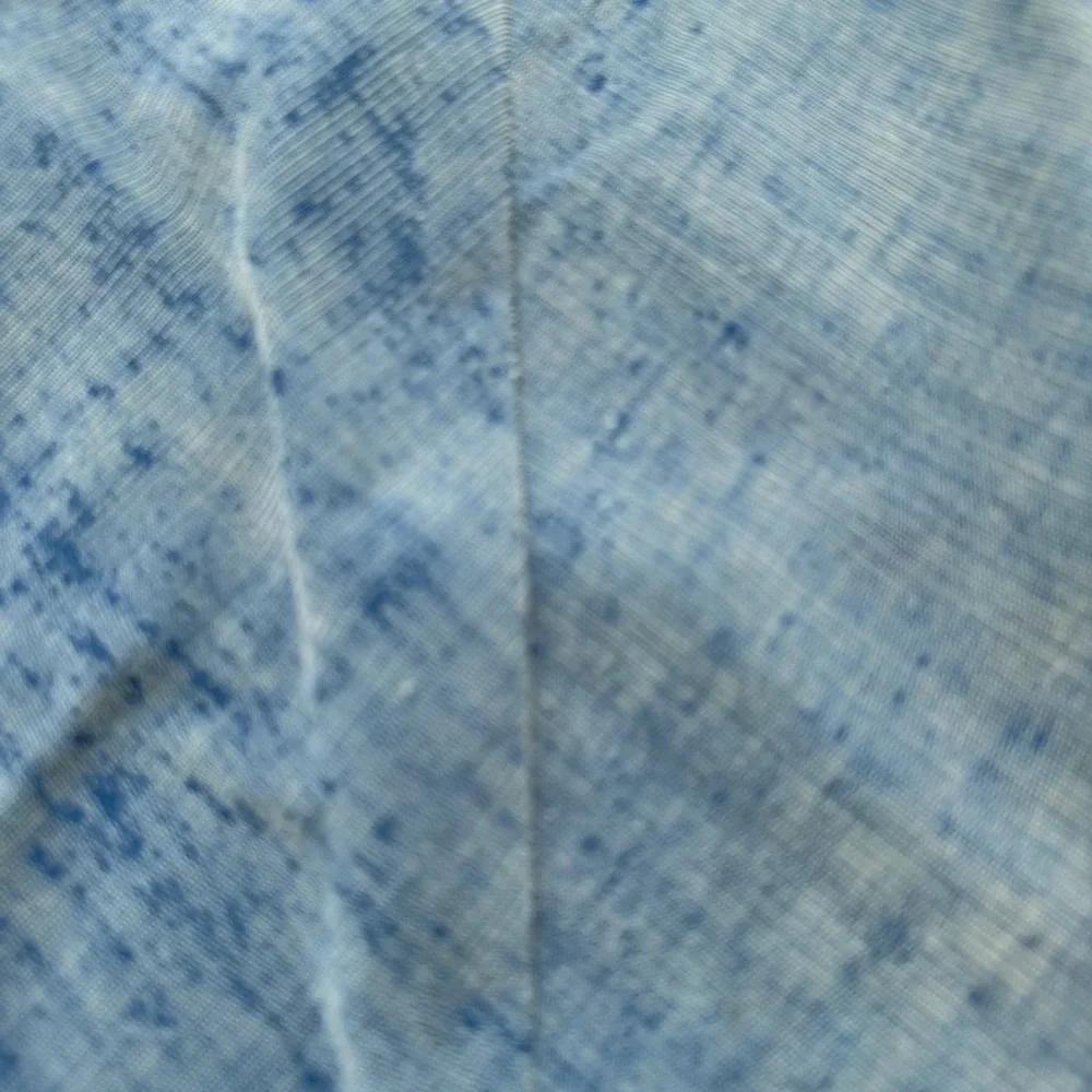Vintage Talbots Blue Herringbone Midi A-Line Skirt Fringe Hem 12